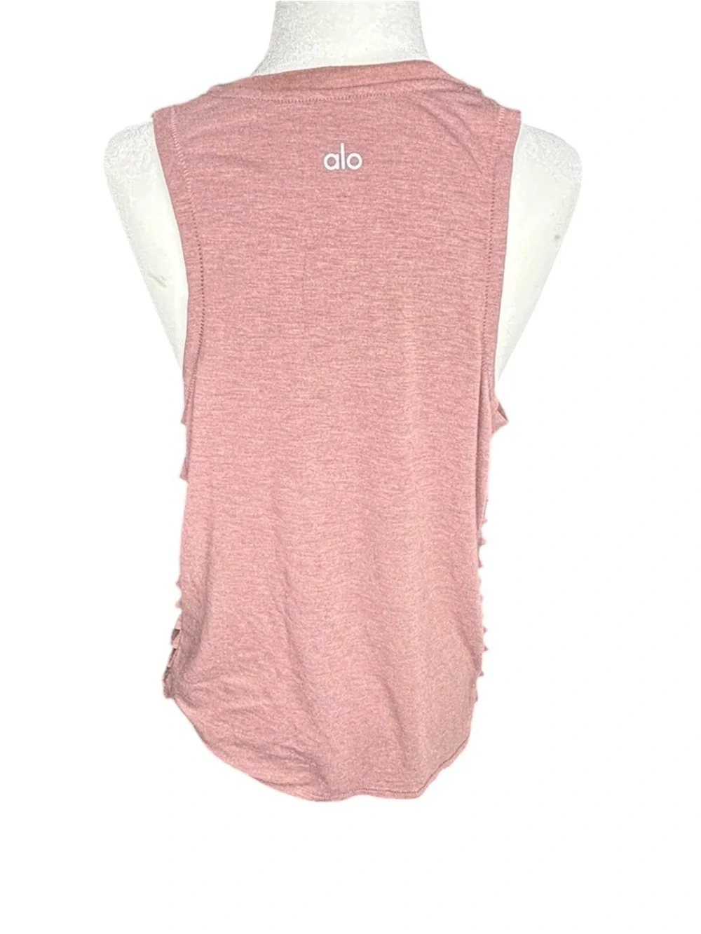 ALO Yoga Sleeveless Blush Pink Cut It Out Muscle Tank Top